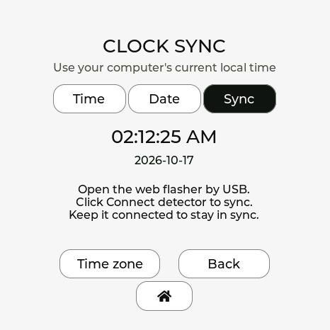 Clock sync in a light theme