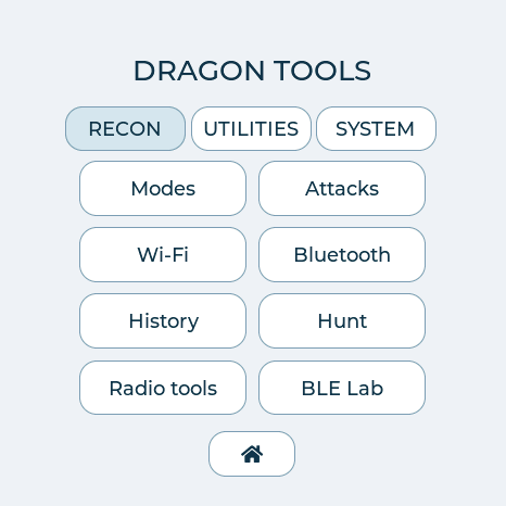 Capsule Corp matching light blue tools menu