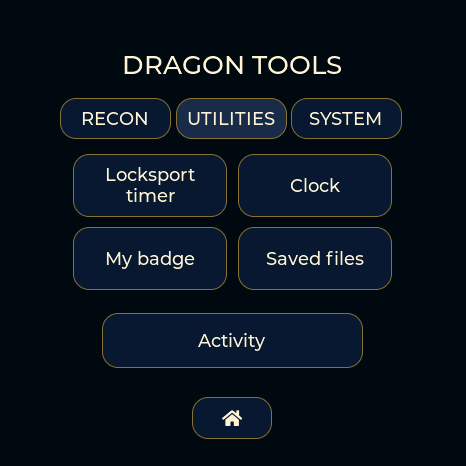 LockPickingLawyer navy and gold utilities menu