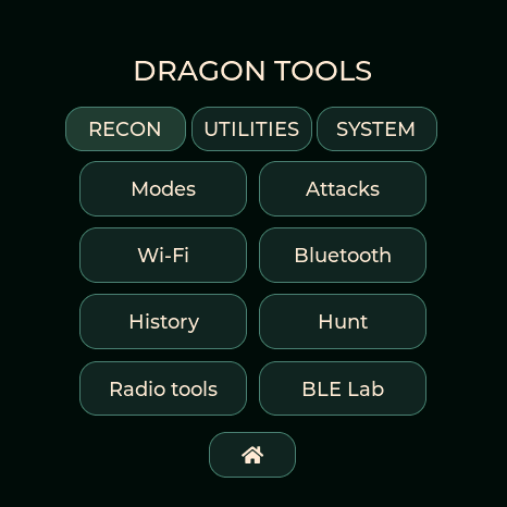 Talking Sasquach menu, actual Waveshare firmware render