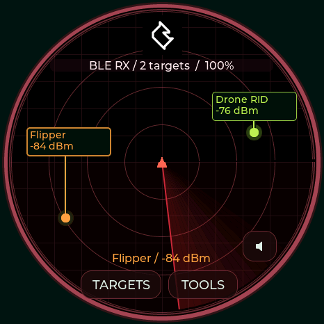 Marauder theme, actual Waveshare firmware render