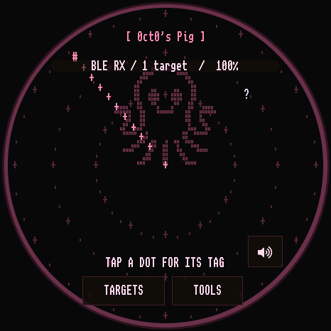0ct0’s Pig pink character-grid radar