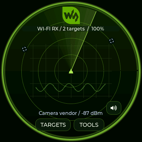 Waveshare radar, actual Waveshare firmware render