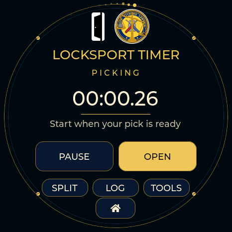 Covert Instruments × LockPickingLawyer Locksport Timer, actual firmware render