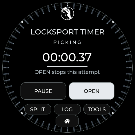 Lockpickers United Locksport Timer, actual Waveshare framebuffer