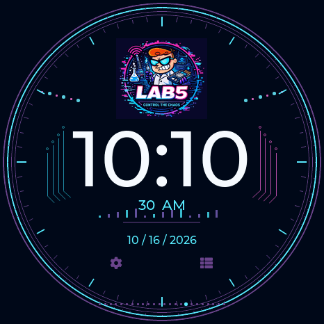 LAB5 watch, actual Waveshare firmware render
