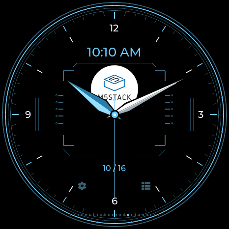 M5Stack watch, actual Waveshare firmware render