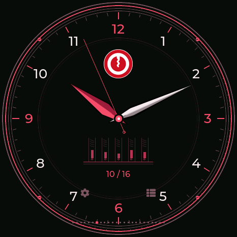 TOOOL Dark · red and soft white on near-black