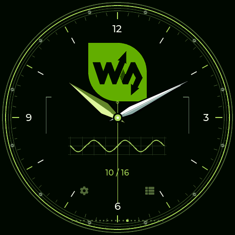 Waveshare watch, actual Waveshare firmware render